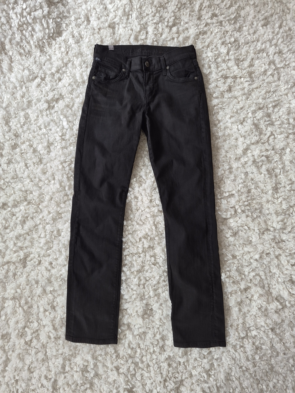 Citizens of Humanity Style 1508-506 Cut# 32868 Straight Leg Jeans Black Size 24